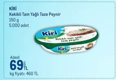 Kiri Kekikli Tam Yağlı Taze Peynir 150 G