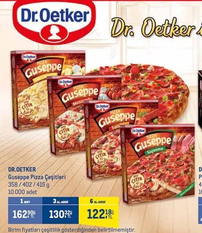 Dr. Oetker Guseppe Pizza Çeşitleri 358 / 402 / 415 G