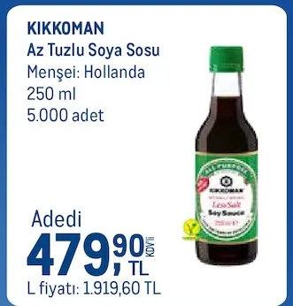 Kikkoman Az Tuzlu Soya Sosu 250 Ml
