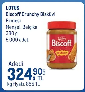 Lotus Biscoff Crunchy Bisküvi Ezmesi 380 G