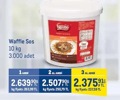 Waffle Sos 10 Kg