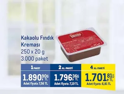 Kakaolu Fındık Kreması 250 X 20 G