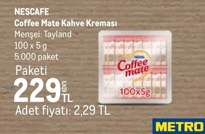 Nescafe Coffee Mate Kahve Kreması 100 X 5 G