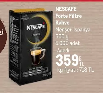 Nescafe Forte Filtre Kahve 500 G
