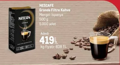 Nescafe Grande Filtre Kahve 500G