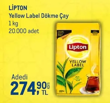 Lipton Yellow Label Dökme Çay 1 Kg