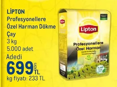 Lipton Profesyonellere Özel Harman Dökme Çay 3 Kg