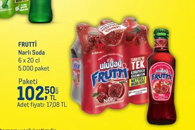 Frutti Narlı Soda 6 X 20 Cl