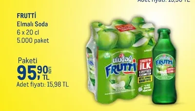 Frutti Elmalı Soda 6 X 20 Cl