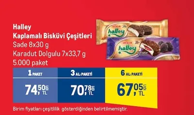 Halley Kaplamalı Bisküvi Çeşitleri