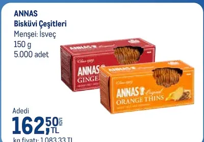 Annas Bisküvi Çeşitleri 150 G