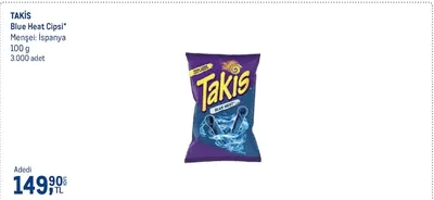Takis Blue Heat Cipsi 100 G