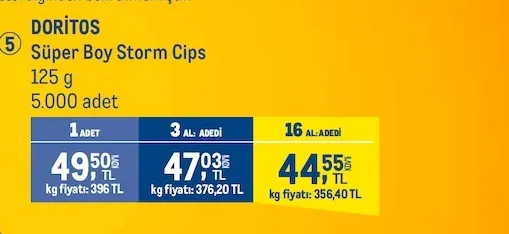 Doritos Süper Boy Storm Cips 125 G