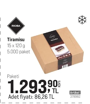 Rioba Tiramisu 15 X 120 G