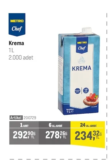 Metro Chef Krema 1 L