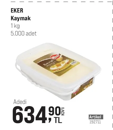 Eker Kaymak 1 Kg