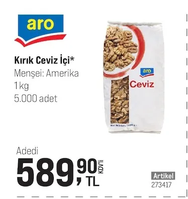Aro Kırık Ceviz İçi 1Kg