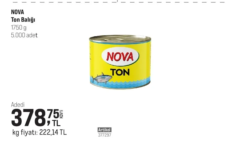 Nova Ton Balığı 1750 G