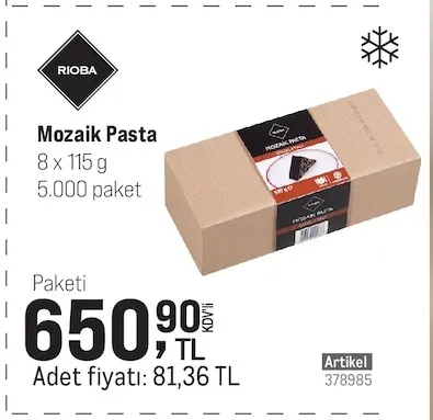 Rioba Mozaik Pasta 8 X 115 G