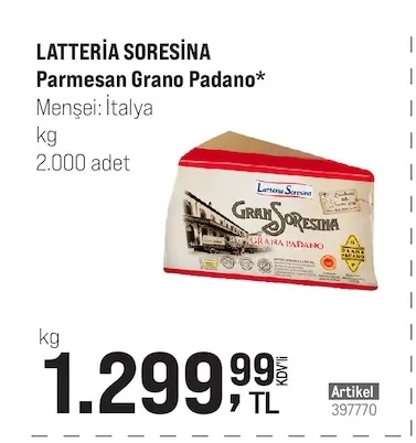 Latteria Soresina Parmesan Grano Padano