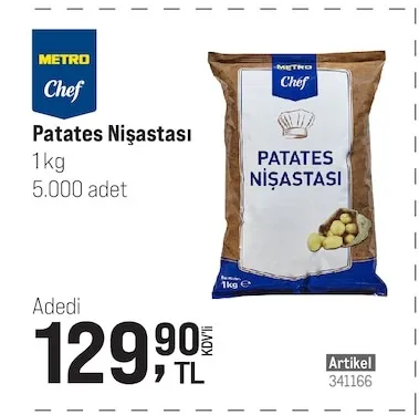 Metro Chef Patates Nişastası 1 Kg