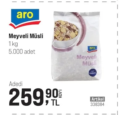 Aro Meyveli Müsli 1 Kg