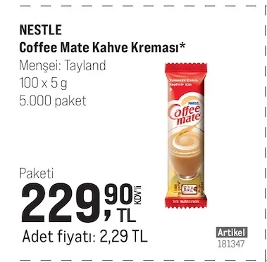 Nestle Coffee Mate Kahve Kreması