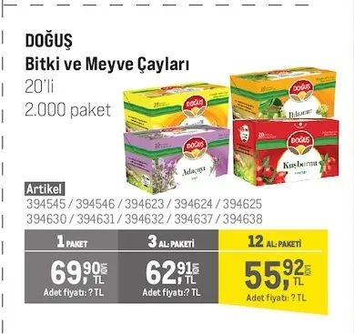 Doğuş Bitki Ve Meyve Çayları