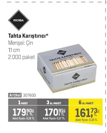 Rioba Tahta Karıştırıcı