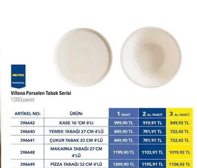 Villena Porselen Tabak Serisi