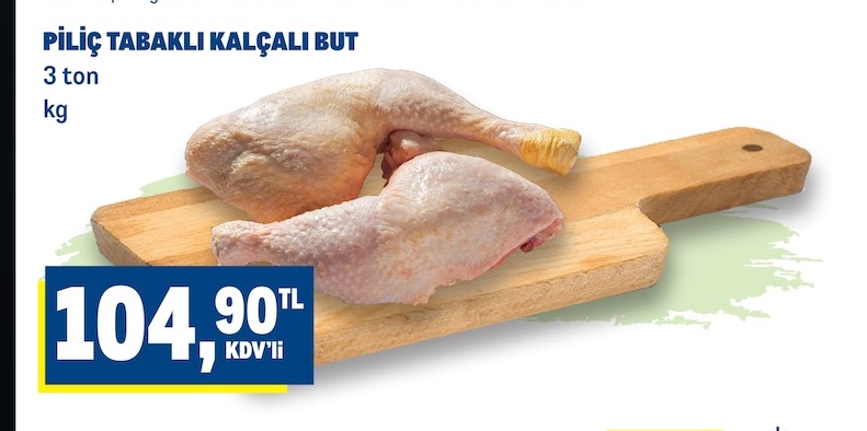 Piliç Tabaklı Kalçalı But