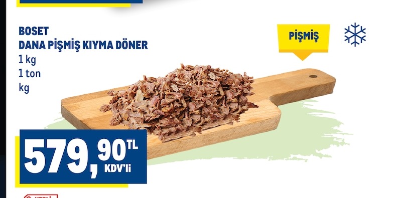 Boset Dana Pişmiş Kıyma Döner