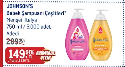 Johnson'S Bebek Şampuanı Çeşitleri
