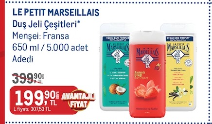 Le Petit Marseillais Duş Jeli Çeşitleri
