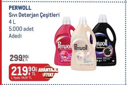 Perwoll Sıvı Deterjan Çeşitleri 4 L