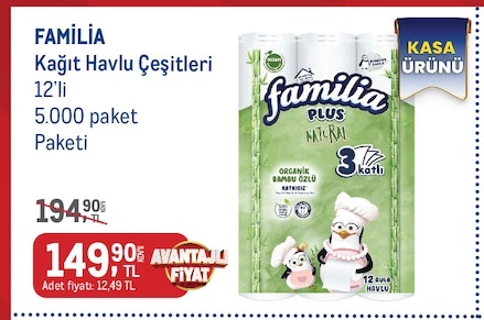Familia Kağıt Havlu Çeşitleri 12'Li