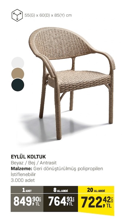 Eylül Koltuk 1 Adet