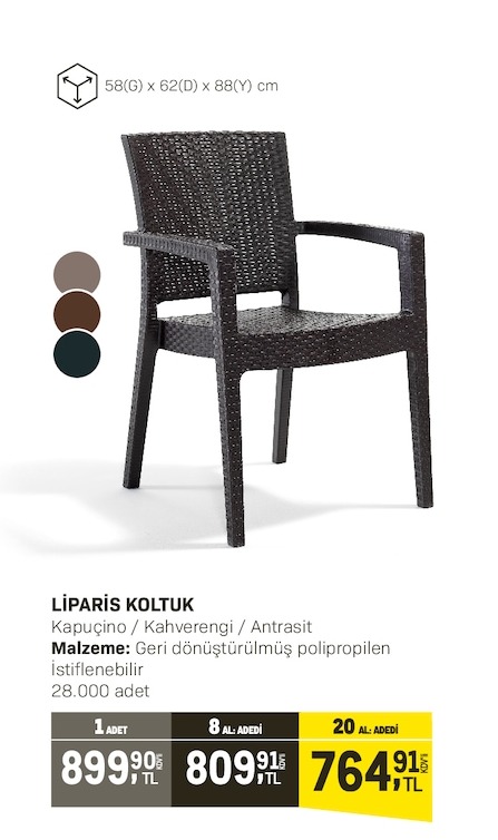 Liparis Koltuk 1 Adet