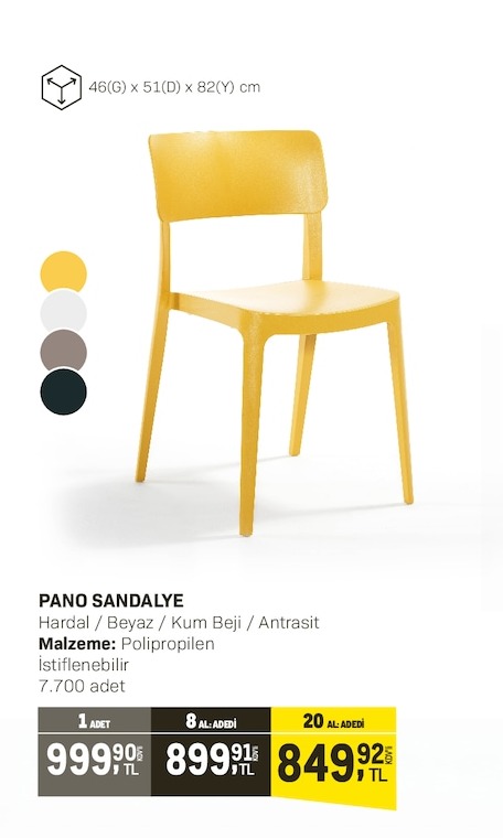 Pano Sandalye 1 Adet