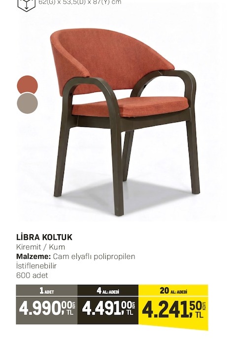 Libra Koltuk 600 Adet