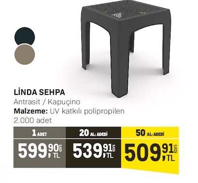 Linda Sehpa 1 Adet