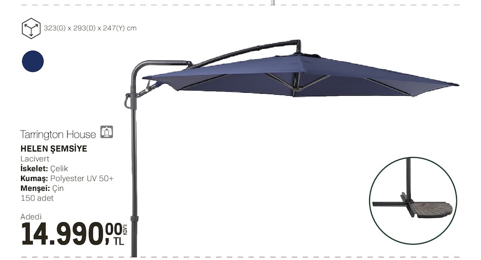 Tarrington House Helen Şemsiye Lacivert