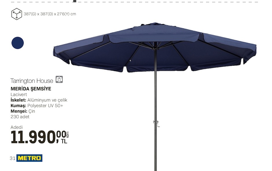 Tarrington House Merida Şemsiye Lacivert
