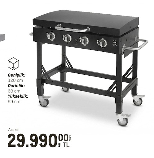 Gazlı Mangal 120X68X99 Cm