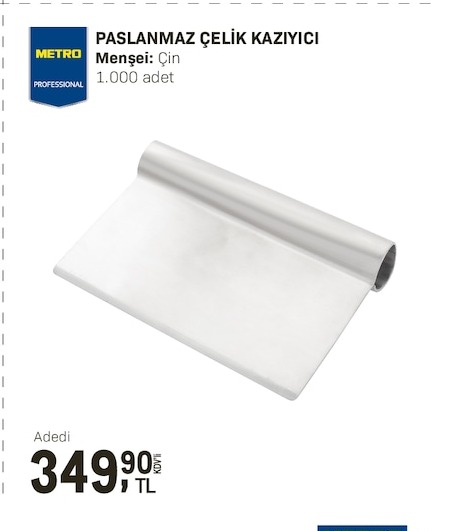 Metro Professional Paslanmaz Çelik Kaziyici