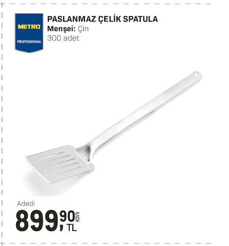 Metro Professional Paslanmaz Çelik Spatula 300 Adet