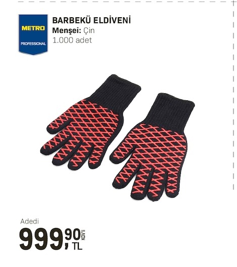Metro Professional Barbekü Eldiveni 1.000 Adet