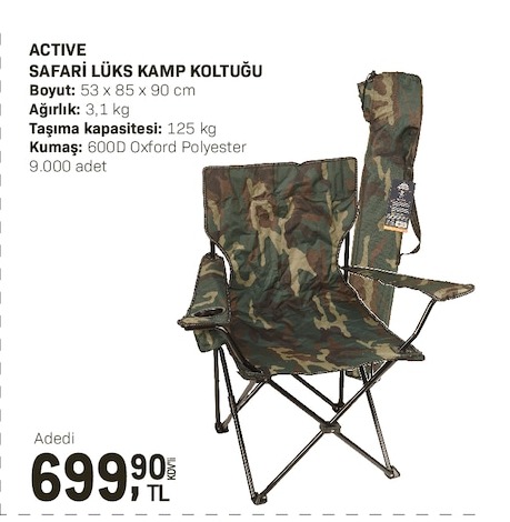 Active Safari Lüks Kamp Koltuğu 1 Adet