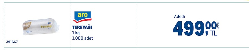 Aro Tereyaği 1 Kg
