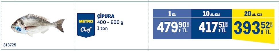 Metro Chef Çipura 400-600 G